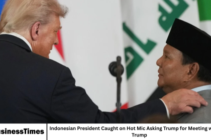 Indonesian President Caught on Hot Mic Asking Trump for Meeting with Eric Trump